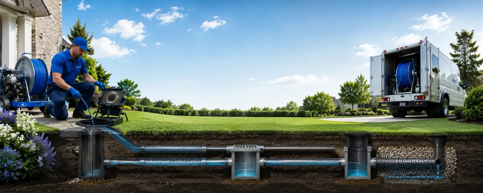 Outdoor drain cleaning information for Redding, CA